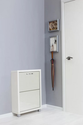 Обувница 2-х секционная Люкс Зеркало в Тюмени - mebel-tymen.ru | фото