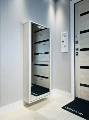 Обувница 4-х секционная Лайт Зеркало в Тюмени - mebel-tymen.ru | фото