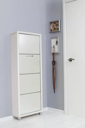 Обувница 4-х секционная Люкс Зеркало в Тюмени - mebel-tymen.ru | фото