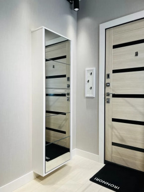 Обувница 5-ти секционная Лайт Зеркало в Тюмени - mebel-tymen.ru | фото