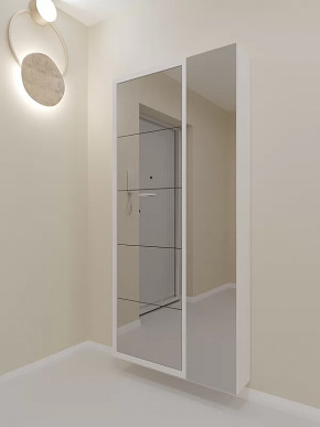 Обувница 5-ти секционная Люкс Дуэт Зеркало в Тюмени - mebel-tymen.ru | фото