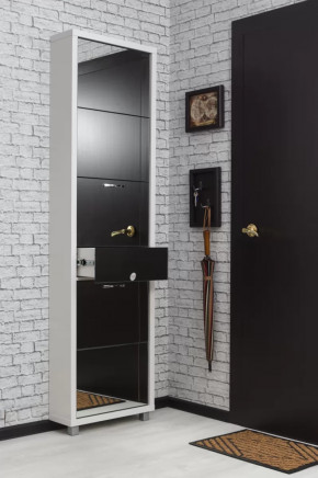 Обувница 5-ти секционная Люкс Плюс Зеркало в Тюмени - mebel-tymen.ru | фото