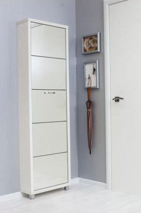 Обувница 5-ти секционная Люкс Зеркало в Тюмени - mebel-tymen.ru | фото