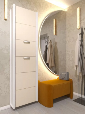 Обувница 6-ти секционная Комфорт Стекло Капучино в Тюмени - mebel-tymen.ru | фото