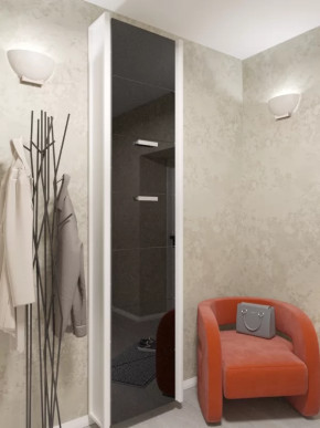 Обувница 7-ми секционная Комфорт Стекло Черное в Тюмени - mebel-tymen.ru | фото