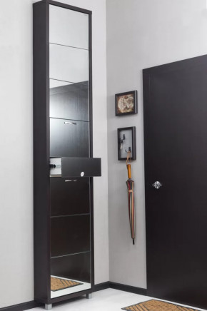 Обувница 7-ми секционная Люкс Плюс Зеркало в Тюмени - mebel-tymen.ru | фото