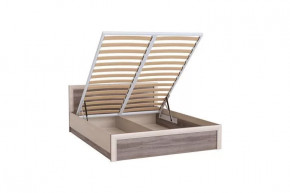 ОКТАВА Кровать с ПМ (сп/м 1600*2000мм) (ортопед.основание), дуб клабхаус серый в Тюмени - mebel-tymen.ru | фото