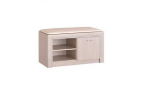 ОКТАВА Тумба 940 (ш940*г470*в500мм), ясень анкор светлый/кожзам белый в Тюмени - mebel-tymen.ru | фото