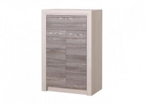 ОКТАВА Тумба комбинированная (2дв, 1ящ) (ш740*г470*в1140мм), дуб клабхаус серый в Тюмени - mebel-tymen.ru | фото