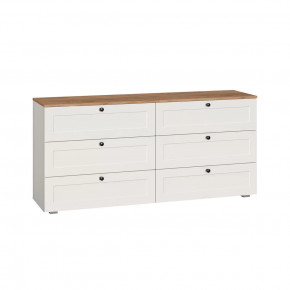 Остин Комод 16.240 Белый PE шагрень, Дуб Вотан 065 R в Тюмени - mebel-tymen.ru | фото