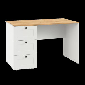 Остин Стол письменный 12.159 Белый PE шагрень, Дуб Золотой CRAFT, белая шагрень 4101 ПВХ в Тюмени - mebel-tymen.ru | фото