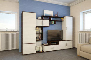 Пенал "Пекин" Венге/Сосна Лоредо в Тюмени - mebel-tymen.ru | фото