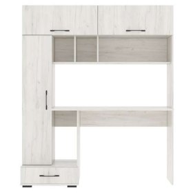 Стол компьютерный "ПКС- 1" (ш1500*г570*в1800мм), ЛДСП дуб крафт белый (Памир) в Тюмени - mebel-tymen.ru | фото