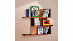 Полка для книг-3 Орех Итальянский в Тюмени - mebel-tymen.ru | фото