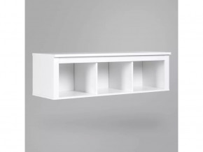 Полка навесная 3 секции Сага белая в Тюмени - mebel-tymen.ru | фото