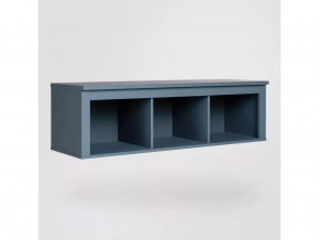 Полка навесная 3 секции Сага темно-бирюзовая в Тюмени - mebel-tymen.ru | фото