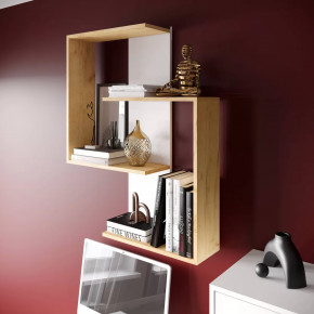 Полка навесная ПНМ-5 (ш750*г196*в940мм), Белый/ЛДСП Дуб крафт золотой в Тюмени - mebel-tymen.ru | фото