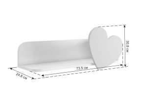 Полка навесная Сердечко в Тюмени - mebel-tymen.ru | фото