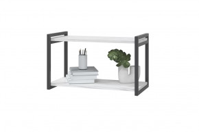 Полка Оливер на металлокаркасе, 600 мм, ясень анкор светлый/венге в Тюмени - mebel-tymen.ru | фото