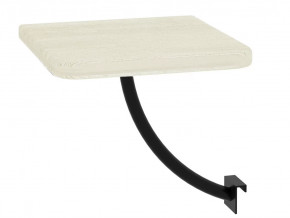 Полка прикроватная квадратная Милсон белая-металл черный в Тюмени - mebel-tymen.ru | фото