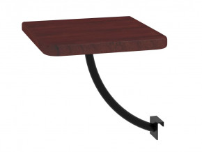 Полка прикроватная квадратная Милсон коричневая-металл черный в Тюмени - mebel-tymen.ru | фото