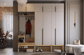 Прихожая Баско К10 кашемир/дуб крафт золотой в Тюмени - mebel-tymen.ru | фото