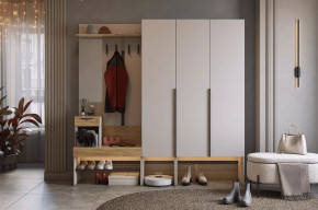 Прихожая Баско К11 кашемир/дуб крафт золотой в Тюмени - mebel-tymen.ru | фото