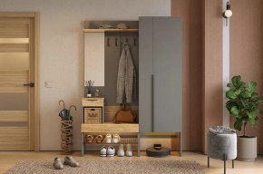 Прихожая Баско К2 графит/дуб крафт золотой в Тюмени - mebel-tymen.ru | фото