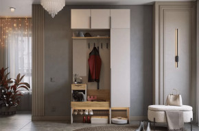 Прихожая Баско К4 кашемир/дуб крафт золотой в Тюмени - mebel-tymen.ru | фото