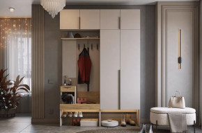 Прихожая Баско К5 кашемир/дуб крафт золотой в Тюмени - mebel-tymen.ru | фото