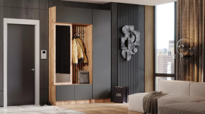 Прихожая Бавария Дуб вотан/графит в Тюмени - mebel-tymen.ru | фото