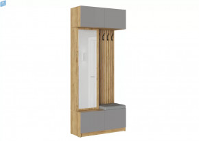 Прихожая БОСТОН дуб крафт золотой/Шифер серый в Тюмени - mebel-tymen.ru | фото