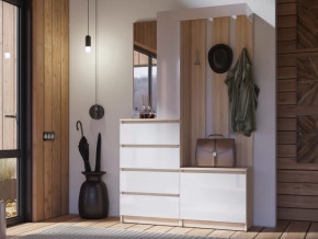 Прихожая Челси сонома-белый в Тюмени - mebel-tymen.ru | фото