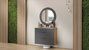 Прихожая «Хилтон» № 10 Дуб Крафт золотой, Графит матовый в Тюмени - mebel-tymen.ru | фото