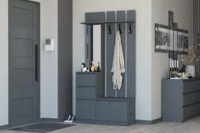 Прихожая Хилтон Графит в Тюмени - mebel-tymen.ru | фото