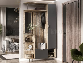 Прихожая Лика №2 1,2 м Дуб юкон, Графит в Тюмени - mebel-tymen.ru | фото