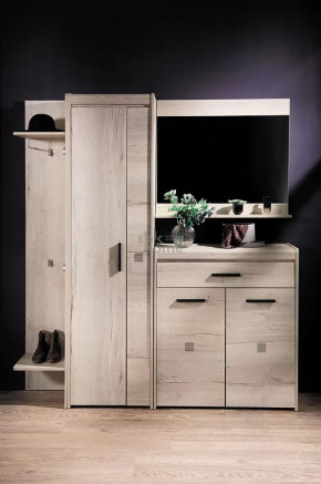 Прихожая Мале, набор №1, дуб галифакс белый, венге аруба/дуб галифакс белый в Тюмени - mebel-tymen.ru | фото