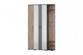 Прихожая ПАОЛА УНИ (ш1194*г375*в2020мм), ЛДСП Графит / Дуб Крафт Табачный в Тюмени - mebel-tymen.ru | фото