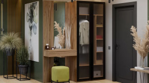 Прихожая «Порто» № 6 Яблоня Беллуно, Графит софт в Тюмени - mebel-tymen.ru | фото