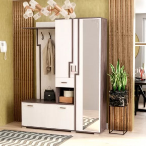 Прихожая "Саша 6" Анкор темный/Анкор светлый в Тюмени - mebel-tymen.ru | фото