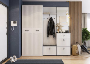 Прихожая Шарлиз, набор №1, белое сияние/белый снег софт в Тюмени - mebel-tymen.ru | фото