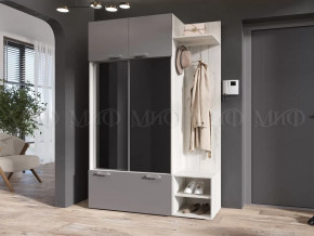 Прихожая Стелла Графит/Дуб Крафт Белый в Тюмени - mebel-tymen.ru | фото