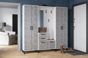 Прихожая ВИТРА, ЛДСП Белый/ ЛДСП Ателье светлое в Тюмени - mebel-tymen.ru | фото