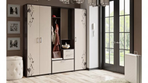 Прихожая «Витра» (Венге Цаво, Дуб Белфорт с рисунком) в Тюмени - mebel-tymen.ru | фото