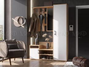 Прихожая Визит Белый глянец холодный/Дуб крафт в Тюмени - mebel-tymen.ru | фото