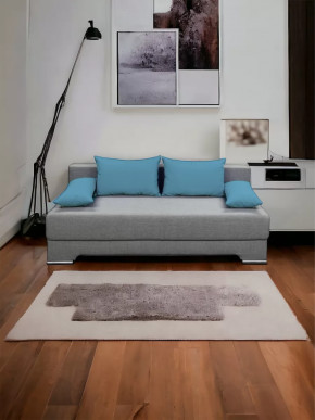 Прямой диван Киви 1 Савана Маус/Подушки Нео Азуре в Тюмени - mebel-tymen.ru | фото