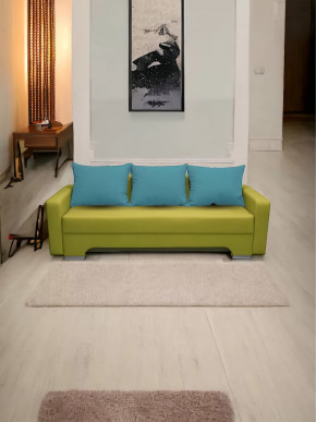 Прямой диван Киви 2 с подлокотниками Нео Эппл/Подушки Нео Азуре в Тюмени - mebel-tymen.ru | фото