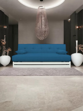 Прямой диван манго 1 Савана Деним/Планки белые в Тюмени - mebel-tymen.ru | фото