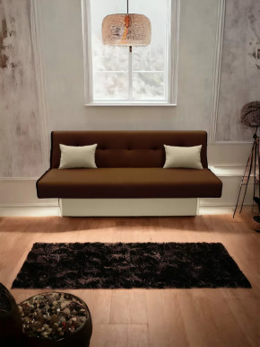 Прямой диван манго 4 Нео Шоколад/Подушки Нео Латте в Тюмени - mebel-tymen.ru | фото