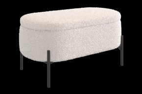 Пуф Барни белый (плюш) в Тюмени - mebel-tymen.ru | фото